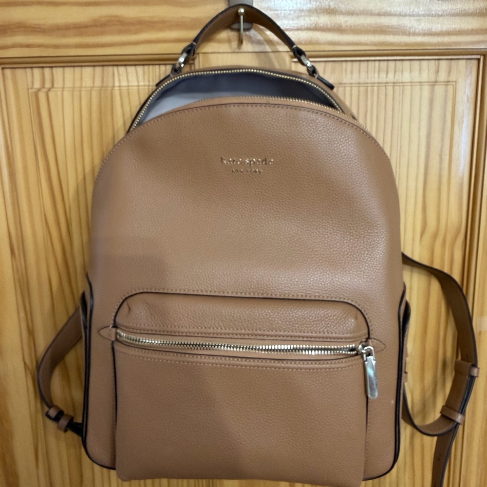 Kate Spade ♠️ Tan Leather Backpack